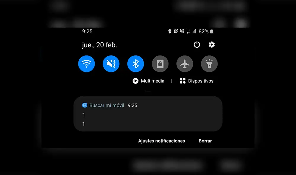 La extraña notificación enviada por Samsung solo contenía dos números '1'. La extraña notificación enviada por Samsung solo contenía dos números '1'.