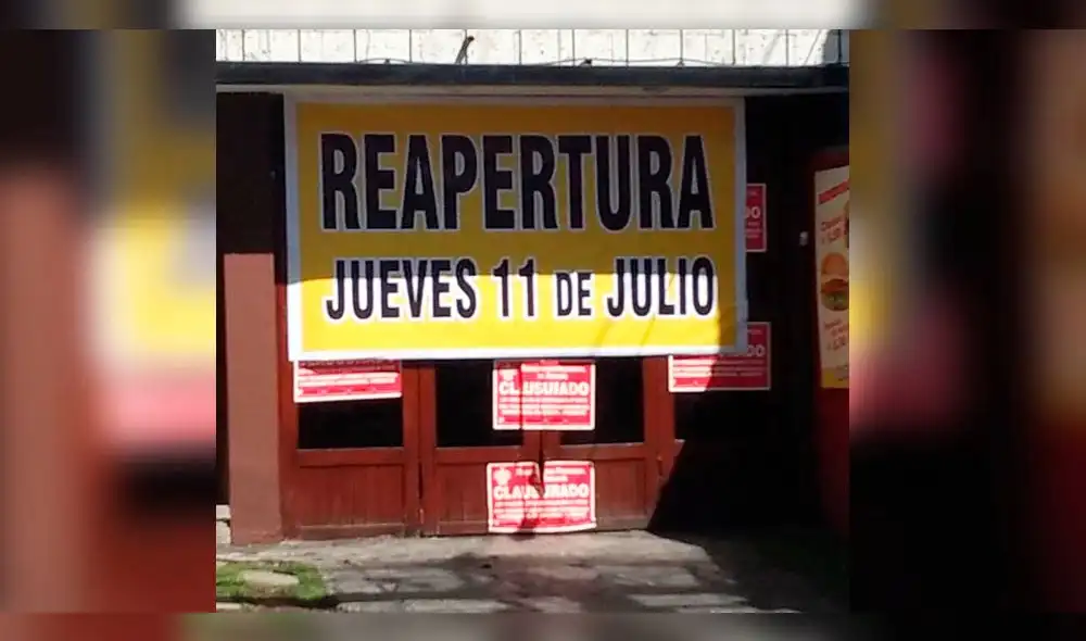 Discoteca clausurada anuncia su reapertura con letrero gigante.