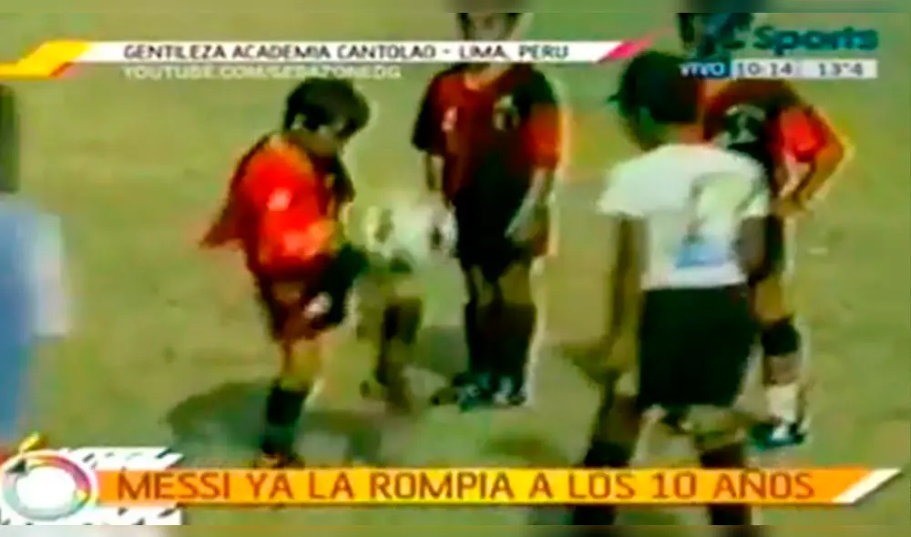 Lionel Messi, el día que llegó al Perú y le anotó 8 goles a Cantolao.