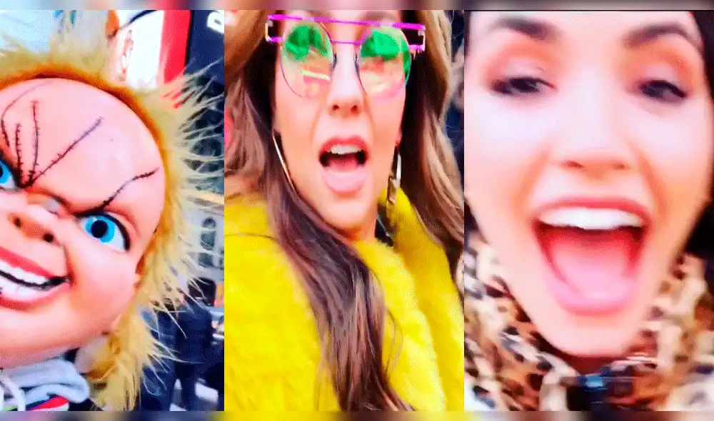 Thalía y Lali Espósito tuvieron inesperado encuentro con Chucky 