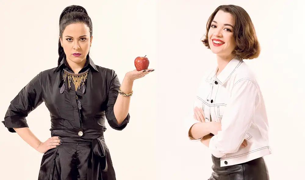 Regina y Bianca. Karina Jordán será la madrastra del personaje de Fiorella Pennano. Foto: difusión
