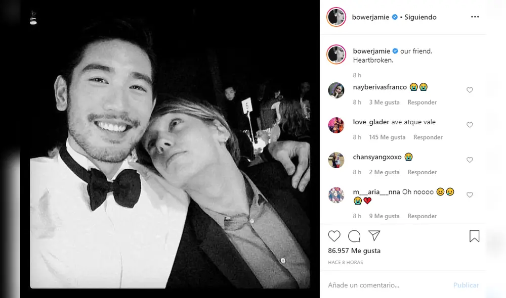 Jamie Campbell Bower expresó su dolor por la muerte de Godfrey Gao. Jamie Campbell Bower expresó su dolor por la muerte de Godfrey Gao.