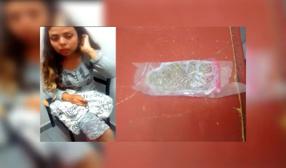 Encontraron un sobre de marihuana oculta en la ropa de la mujer. Encontraron un sobre de marihuana oculta en la ropa de la mujer.