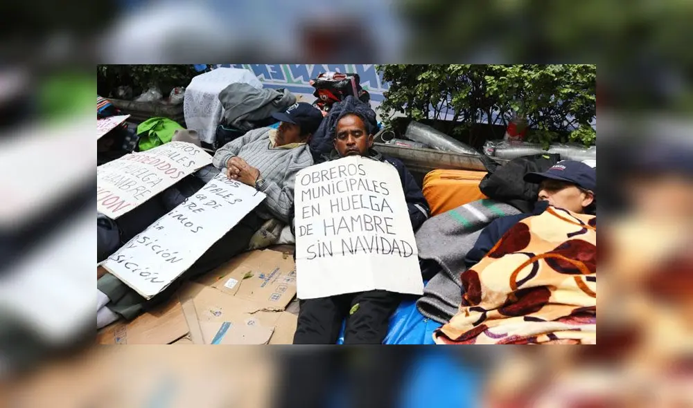 Exigencia. Extrabajadores de la municipalidad de Miraflores afirman que su despido fue injustificado, por lo que piden su reposición inmediata. (Foto: Jorge Cerdán / La República)