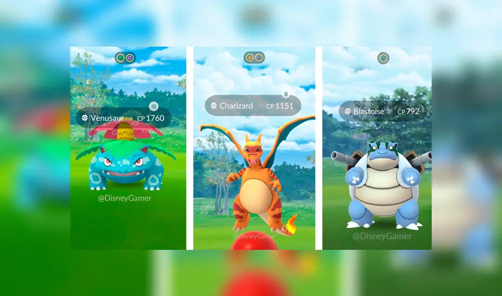 Los clones de Charizard, Venusaur y Blastoise llegan a Pokémon GO.