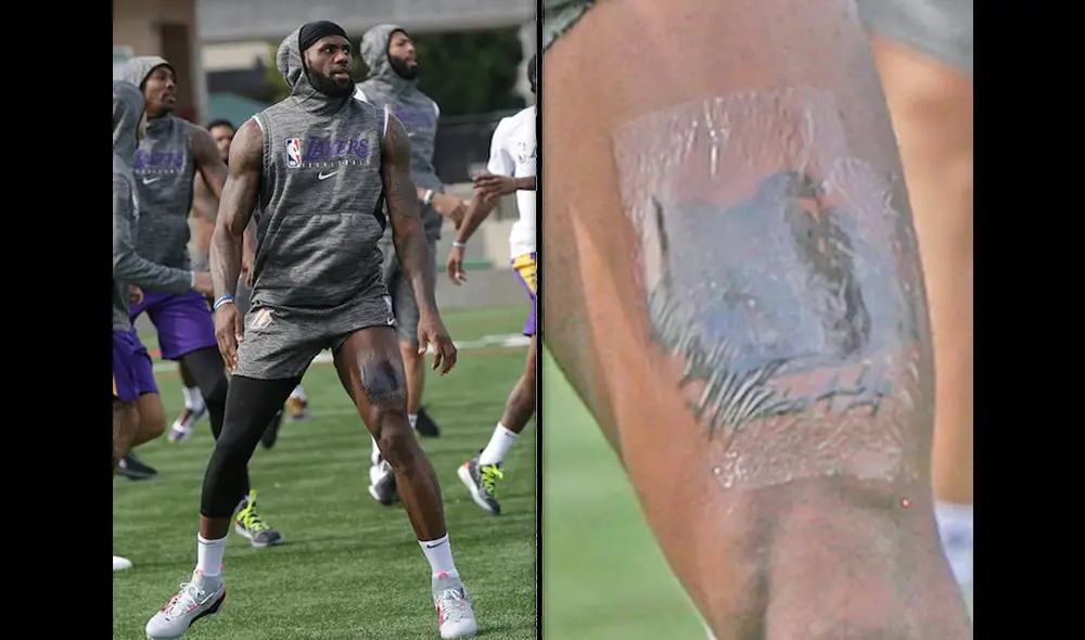 LeBron James se hizo un tatuaje en honor a su amigo fallecido Kobe Bryant. Foto: TMZ