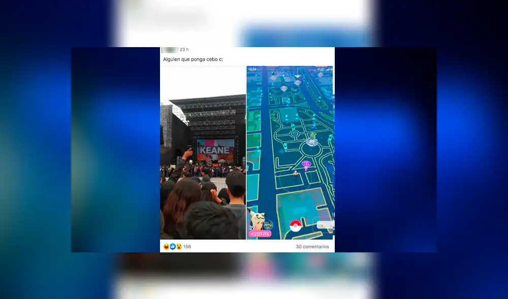 Usuarios de Pokémon GO se ponen a jugar en pleno concierto de Keane. Usuarios de Pokémon GO se ponen a jugar en pleno concierto de Keane.