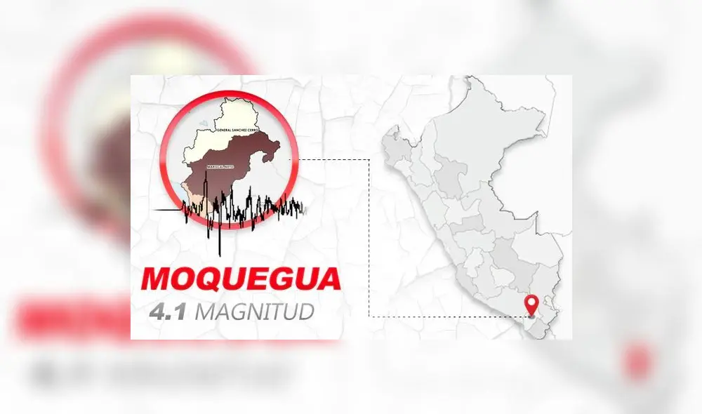 Según IGP, el sismo fue de 4.1 grados. Según IGP, el sismo fue de 4.1 grados.