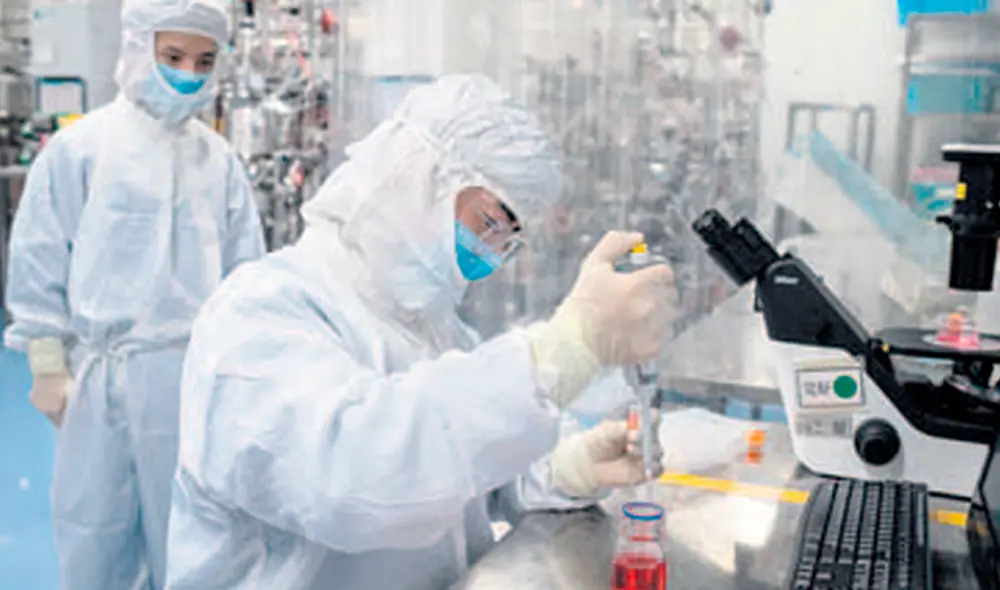 Inédito. El fármaco sería uno de los más rápidos que se hayan creado en la historia. Foto: AFP. Inédito. El fármaco sería uno de los más rápidos que se hayan creado en la historia. Foto: AFP.