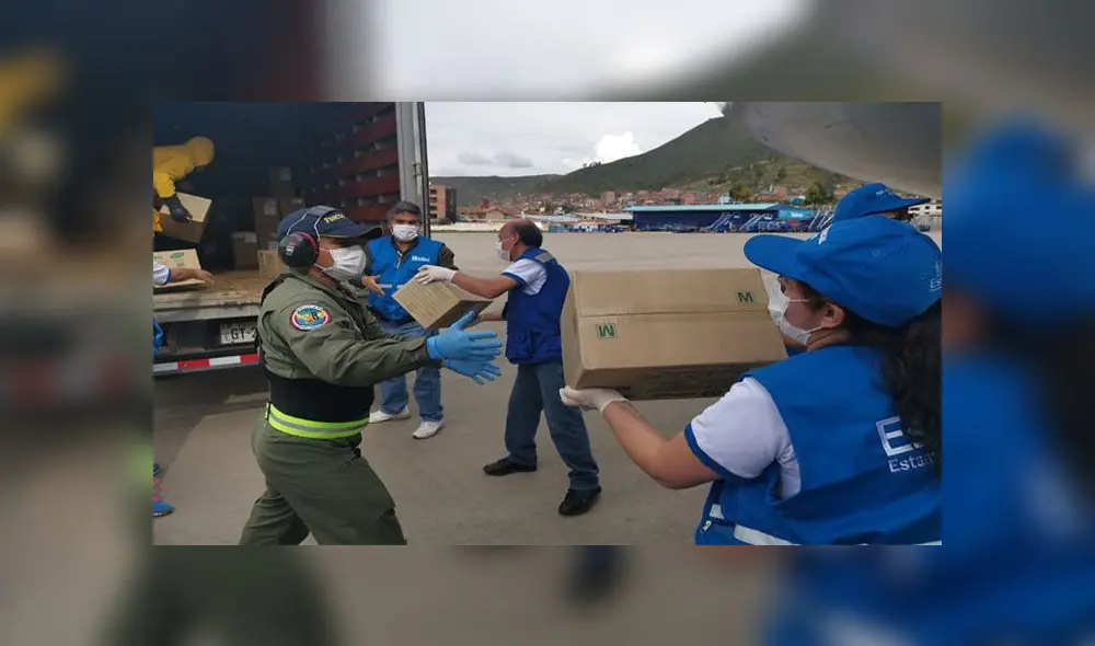Red asistencial de Cusco recibiendo los implementos. Foto: Difusión. Red asistencial de Cusco recibiendo los implementos. Foto: Difusión.