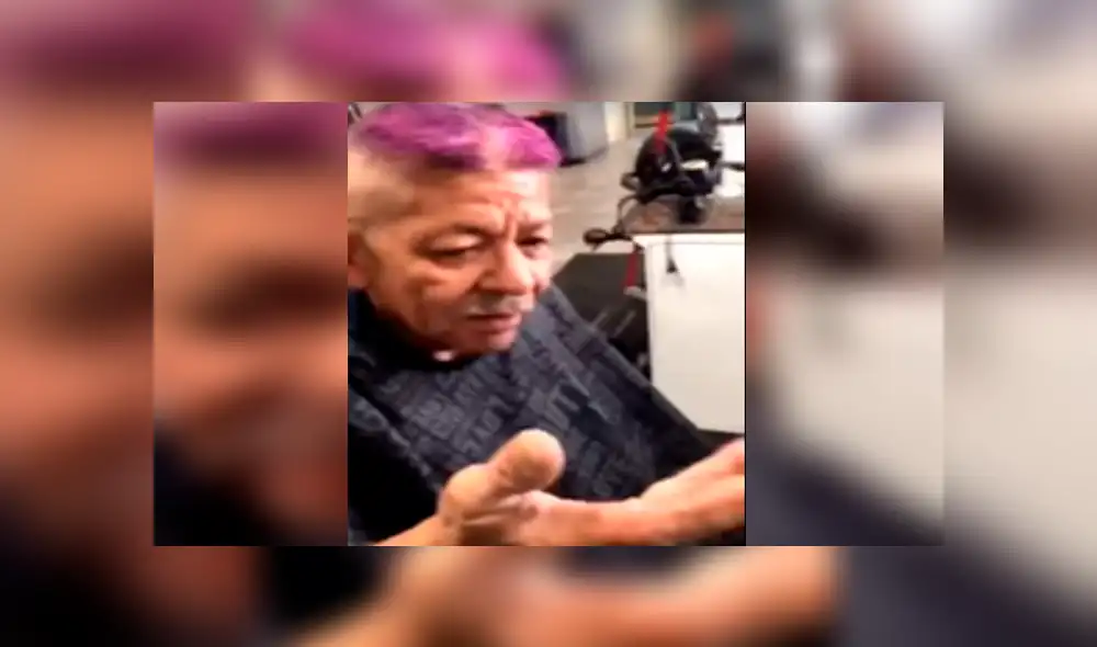 Un hombre tuvo una peculiar reacción al enterarse que le habían pintado el cabello sin su consentimiento. Un hombre tuvo una peculiar reacción al enterarse que le habían pintado el cabello sin su consentimiento.