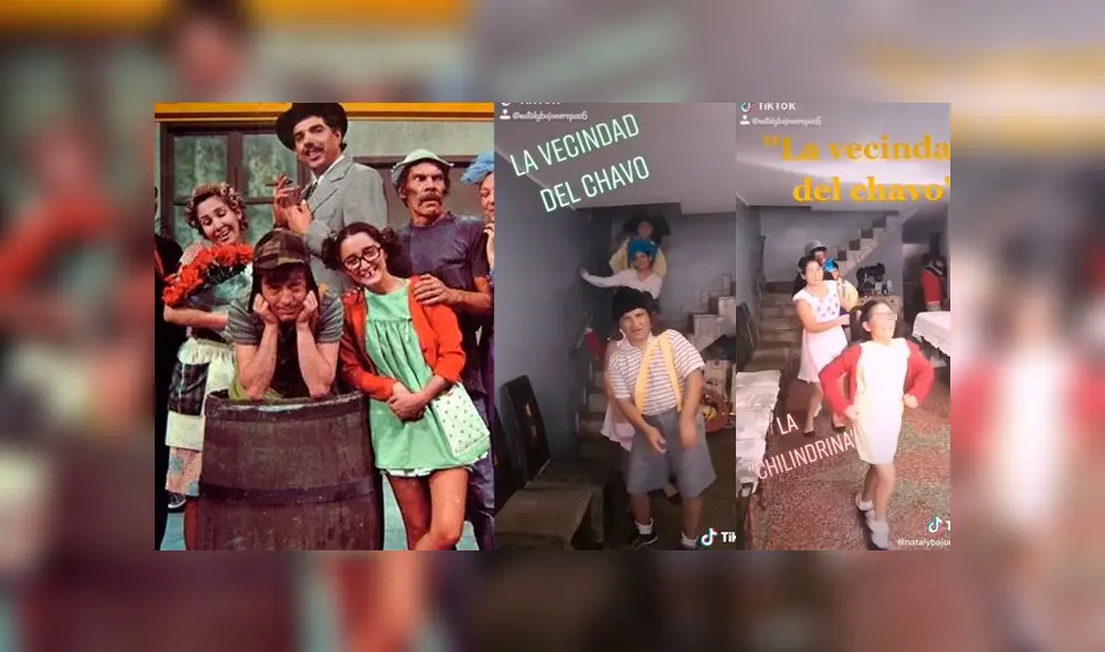 Desliza las imágenes para ver la peculiar parodia que hizo esta familia peruana de la 'Bonita Vecindad'. Foto: Nataly Bajonero/TikTok Desliza las imágenes para ver la peculiar parodia que hizo esta familia peruana de la 'Bonita Vecindad'. Foto: Nataly Bajonero/TikTok