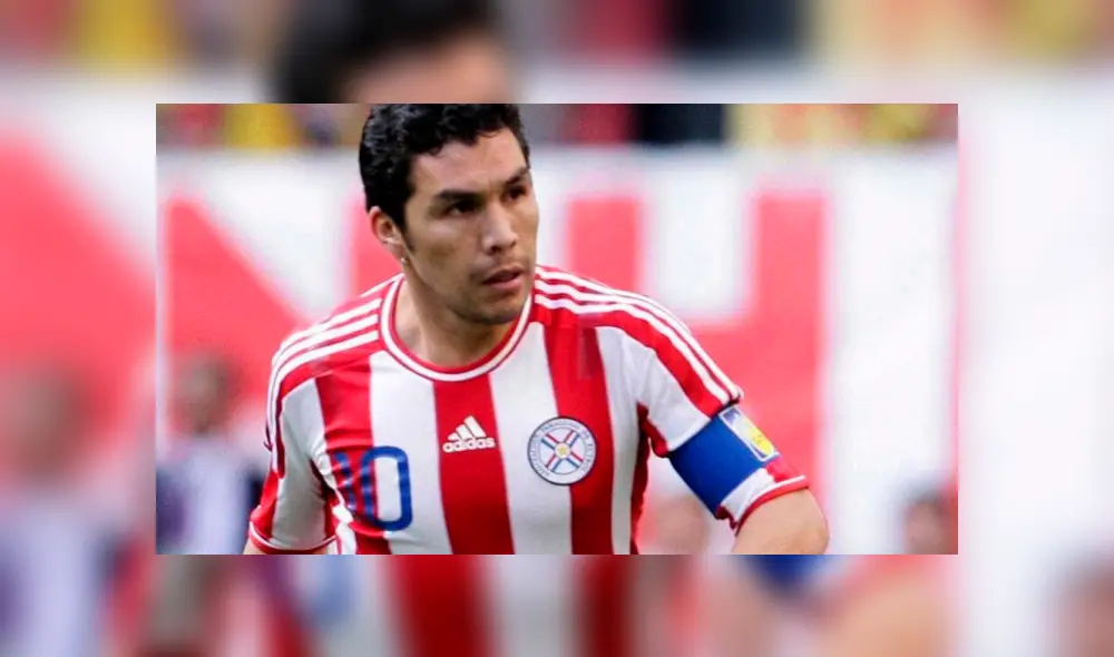 El delantero era jugador titular indiscutible en la selección de Paraguay. Foto: Difusión. El delantero era jugador titular indiscutible en la selección de Paraguay. Foto: Difusión.