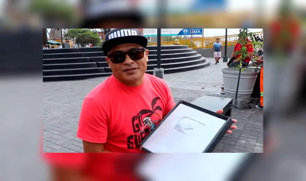 Youtube reconoce talento de cómico ambulante peruano y lo premia así [VIDEO]