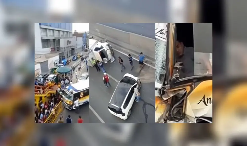 La mayoría de personas ubicadas en paradero eran alumnos que salían de clases. (Foto: Capturas de video / Canal N)