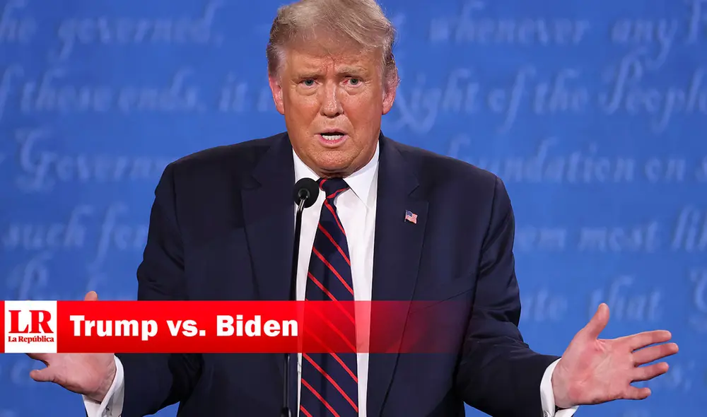 Donald Trump, mandatario de EE. UU., durante el primer debate presidencial. Foto: AFP Donald Trump, mandatario de EE. UU., durante el primer debate presidencial. Foto: AFP