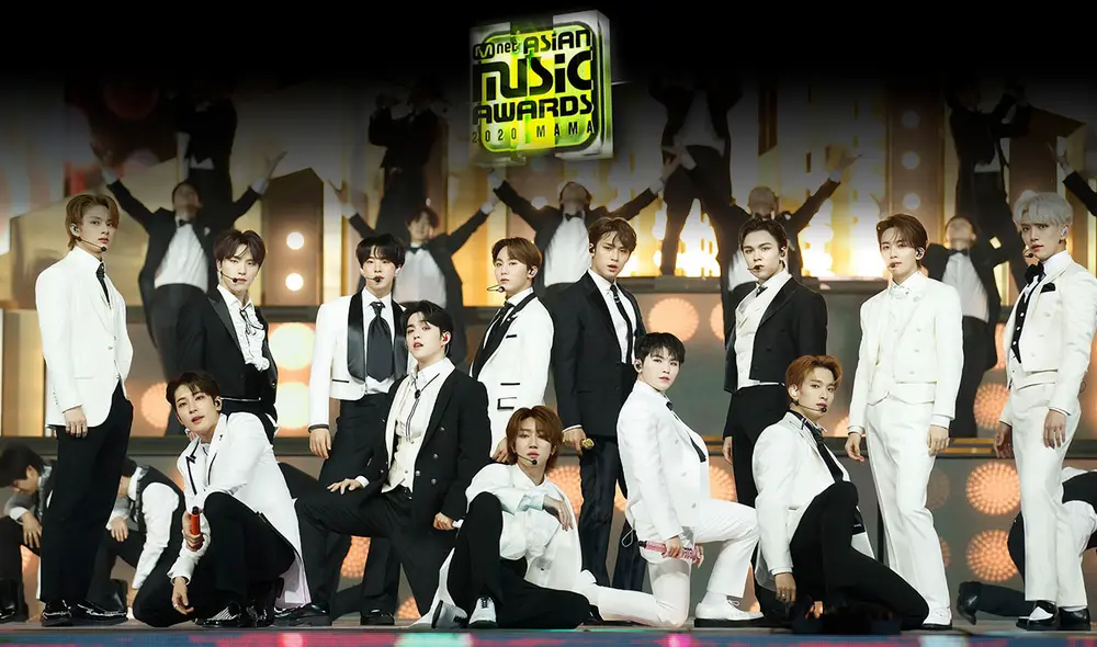 SEVENTEEN en los 2020 MAMA. Foto: Mnet