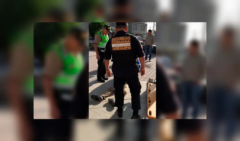 Adolescente ebrio fue rescatado de las calles de Arequipa. Foto: Facebook