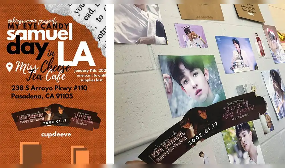 "Cupsleeve events" son celebraciones de cumpleaños dedicadas a los idols. Se personaliza la decoración de una cafetería. "Cupsleeve events" son celebraciones de cumpleaños dedicadas a los idols. Se personaliza la decoración de una cafetería.