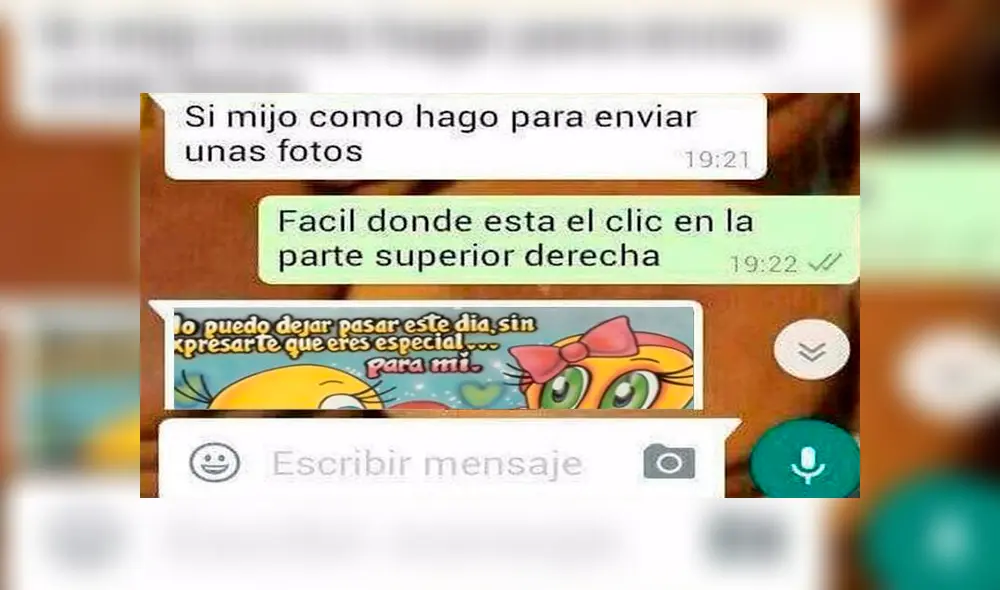 WhatsApp: Abuela envía, por error, fotos íntimas a su nieto [FOTOS] 