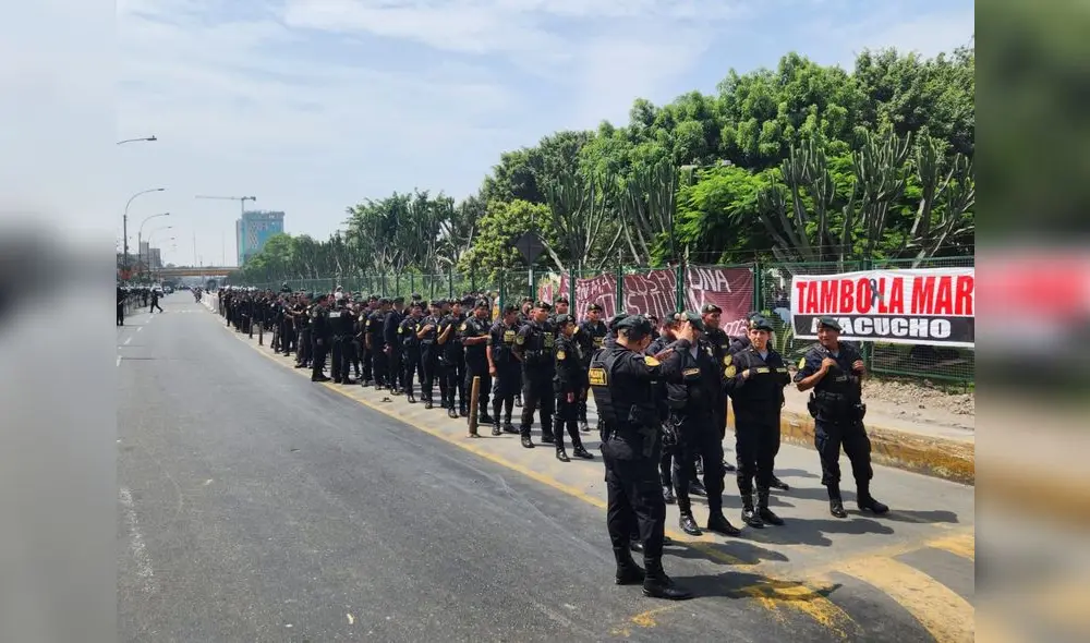 San Marcos alberga a gran cantidad de manifestantes del sur del país. Foto: Mary Luz Aranda / URPI - LR