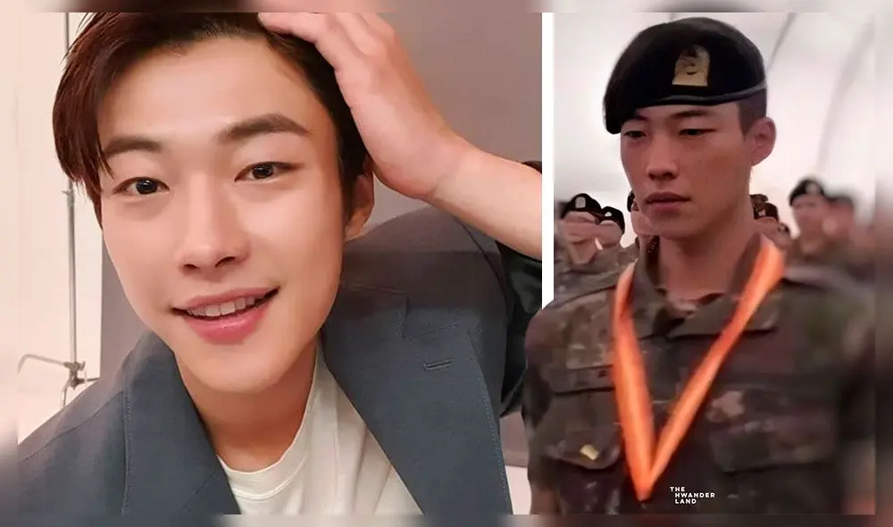 Woo Do Hwan culminó su entrenamiento militar básico. Crédito: fotocomposición