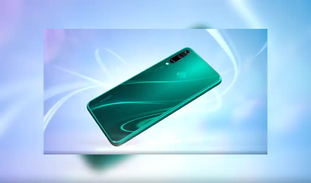 El Huawei Y6p incluye un lector de huellas en la parte trasera.