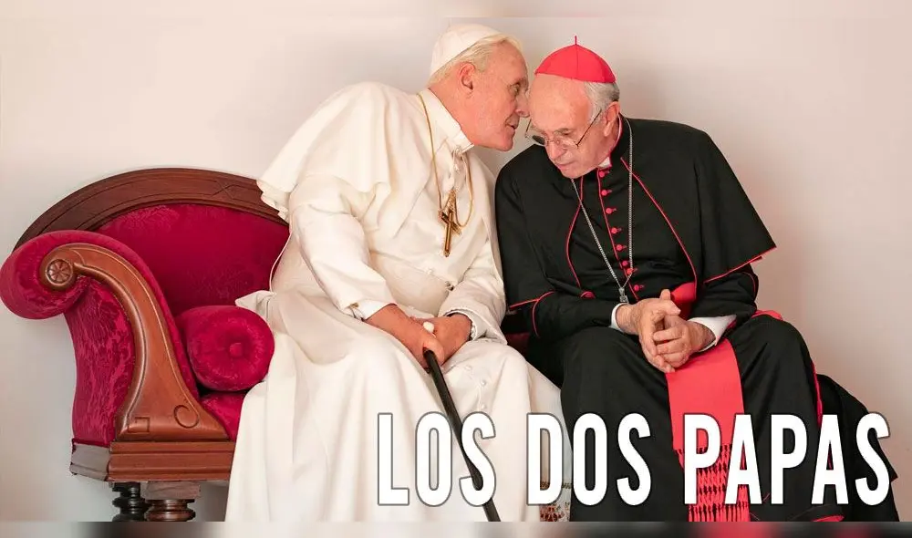 Anthony Hopkins y Jonathan Pryce en "Los Dos Papas" Anthony Hopkins y Jonathan Pryce en "Los Dos Papas"