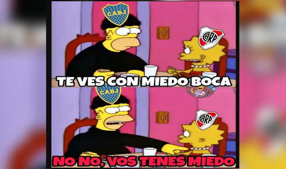 Memes por el superclásico argentino. Fotos: redes sociales
