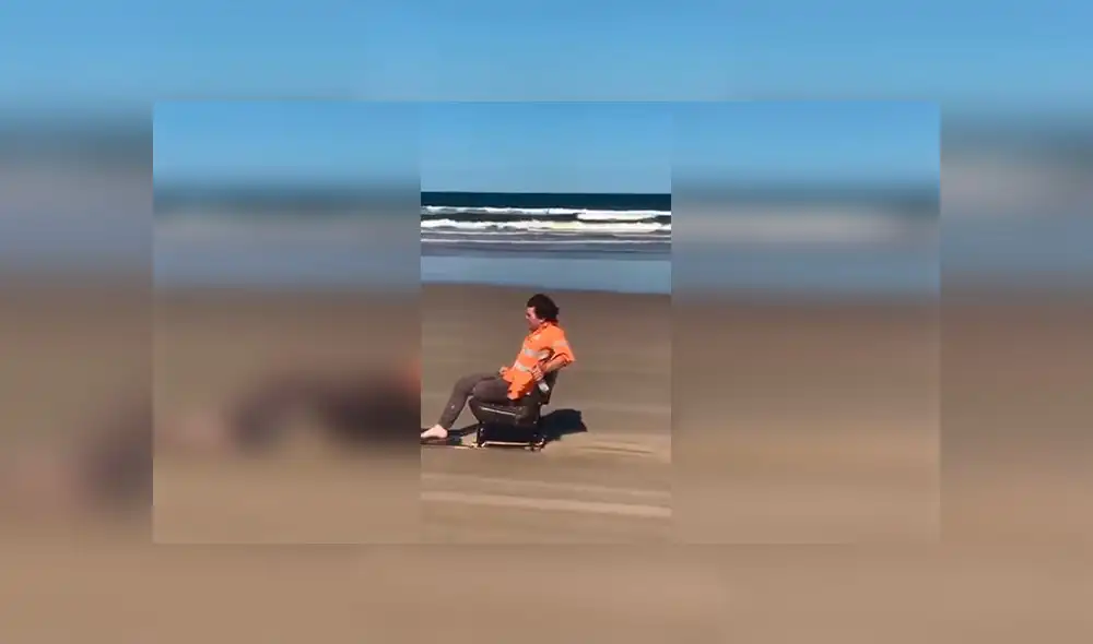 Facebook: Hombre realiza un reto viral en la playa, y tiene terrible resultado [VIDEO] 