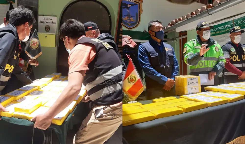 Intervención se realizó en el sector de Sauceda en el distrito de Limatambo. Foto: PNP Intervención se realizó en el sector de Sauceda en el distrito de Limatambo. Foto: PNP