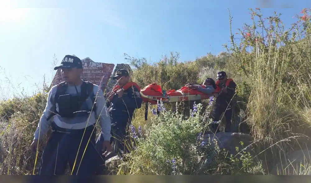 Rescatan a colombiano herido mientras ascendía al volcán Misti en Arequipa [FOTOS]