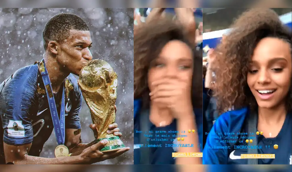 Alicia Aylies, musa de Kylian Mbappé, celebró eufóricamente por Francia [VIDEO]