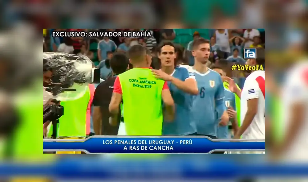 Edinson Cavani felicitó a la selección peruana tras quedar fuera de la Copa América 2019.