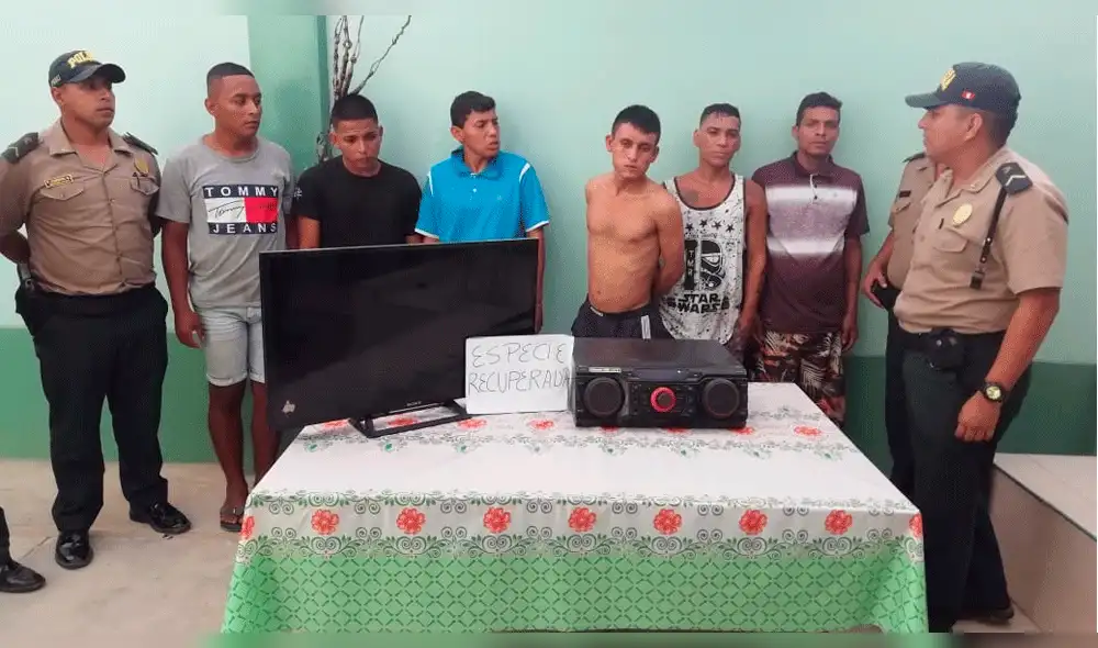 Detienen a banda criminal y recuperan objetos robados en Tumbes