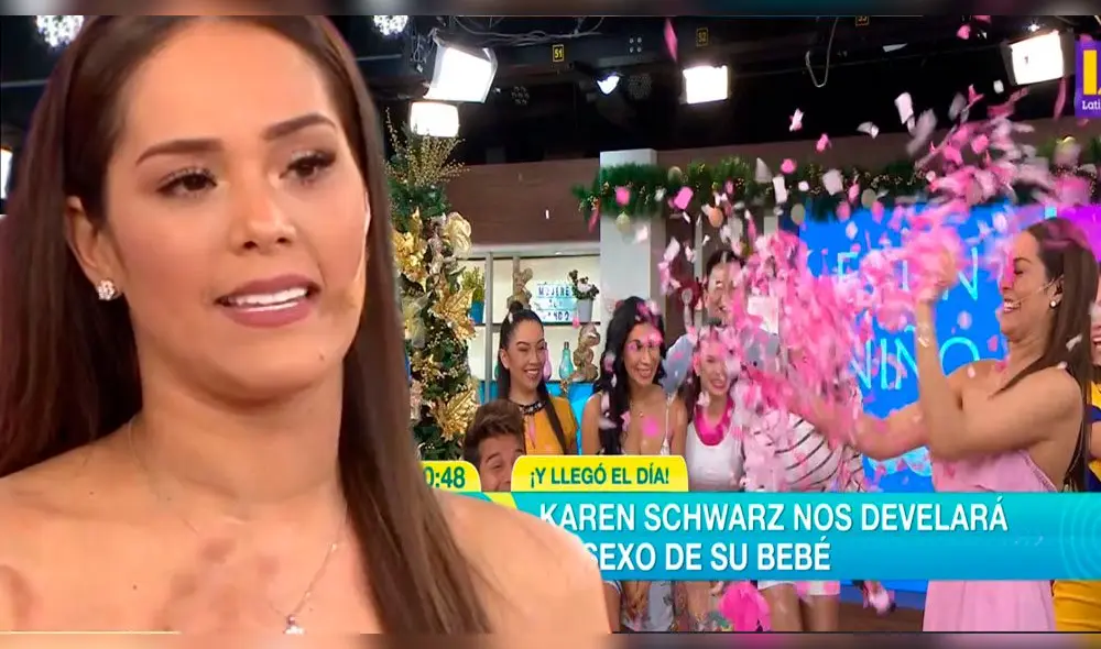 Karen Schwarz se conmueve al revelar el sexo de su bebé en vivo Karen Schwarz se conmueve al revelar el sexo de su bebé en vivo