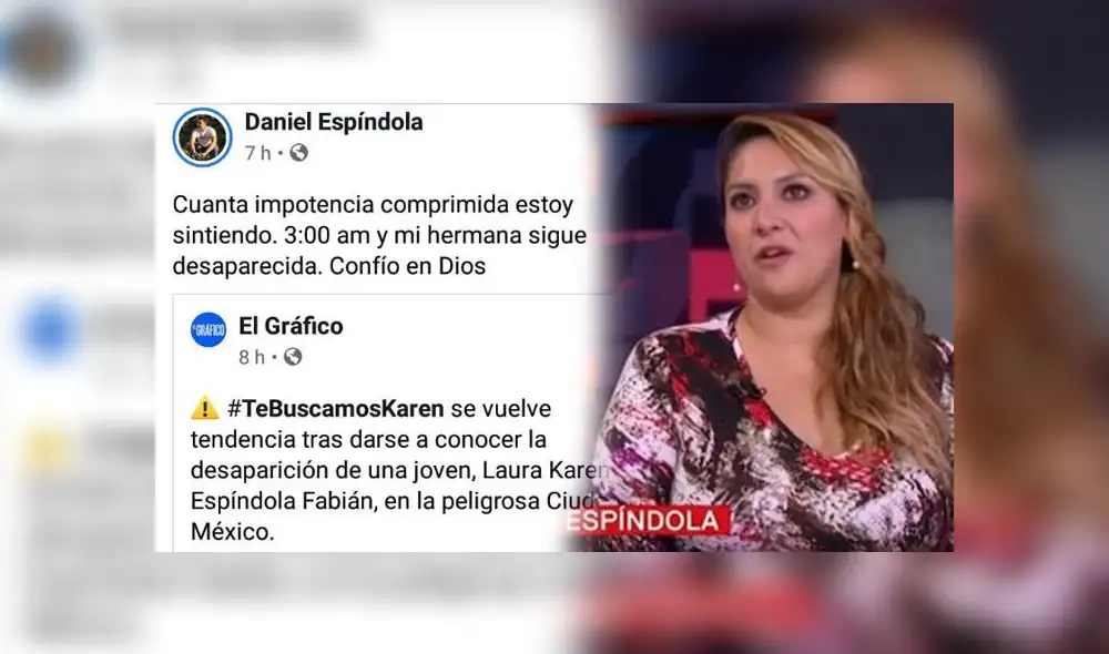 El hermano de Karen Espíndola hizo la denuncia y se viralizó rápidamente.