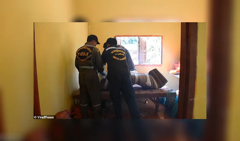 Monje es hallado muerto en su refugio en Tailandia. Foto: Viralpress
