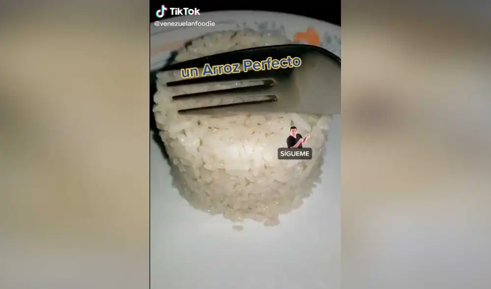 Desliza las imágenes para conocer el sencillo método para obtener un arroz graneado y de buen sabor. Foto: captura de TikTok/Venezuelan Foodie