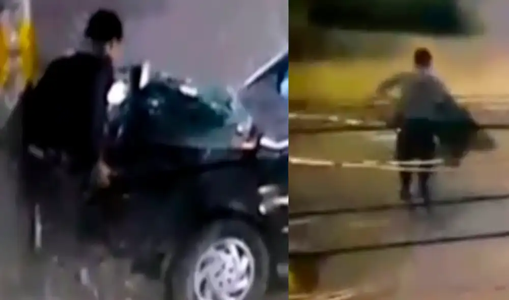 Hecho fue captado por cámaras de seguridad. Fotocaptura: Difusión. Hecho fue captado por cámaras de seguridad. Fotocaptura: Difusión.