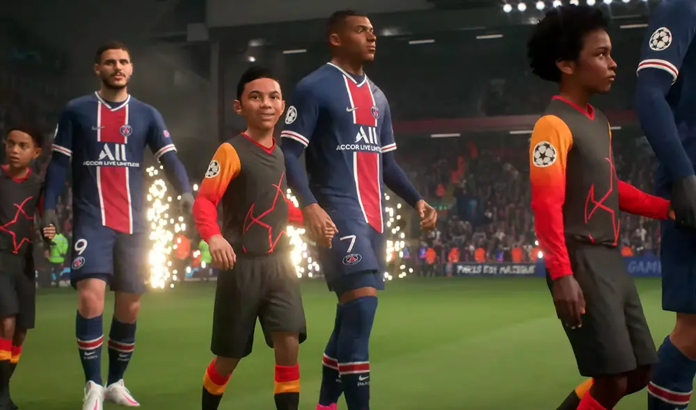 Así se ven los jugadores del Paris Saint Germain en FIFA 21. Foto captura: YouTube Así se ven los jugadores del Paris Saint Germain en FIFA 21. Foto captura: YouTube