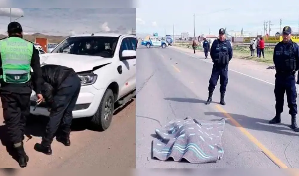 Mujer falleció instantáneamente tras impacto de camioneta.