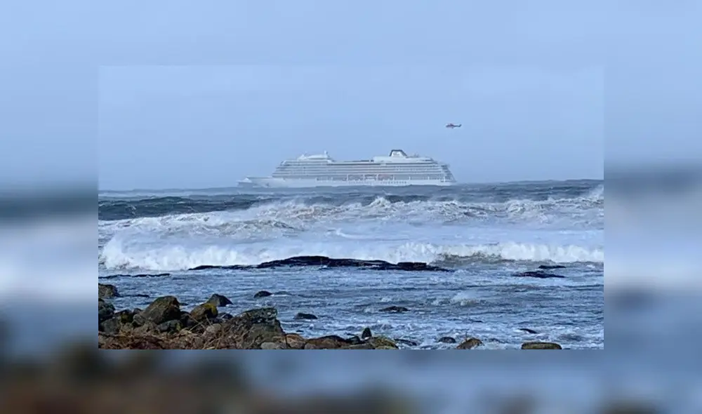 Rescatan a 1 300 personas de un crucero que sufrió desperfectos en medio del mar noruego