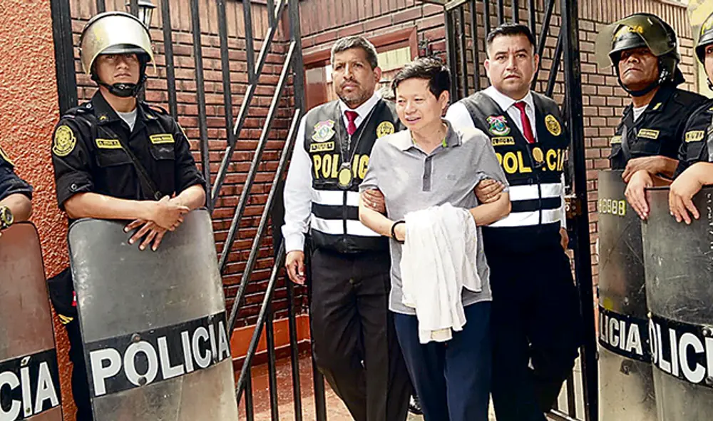 Captura. En Lima se detuvo al empresario chino Yan Ruzhong, encargado de exportar el oro. (Foto: URPI) Captura. En Lima se detuvo al empresario chino Yan Ruzhong, encargado de exportar el oro. (Foto: URPI)