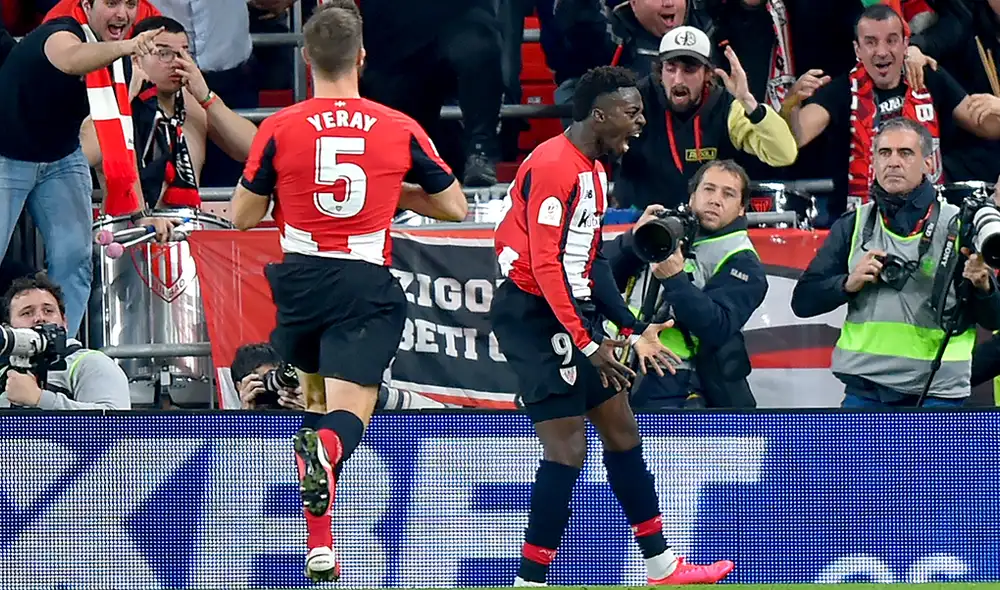 Iñaki Williams, en el último minuto, marcó el gol que le permitió al Athletic Bilbao eliminar al Barcelona y avanzar en la Copa del Rey. | Foto: AFP Iñaki Williams, en el último minuto, marcó el gol que le permitió al Athletic Bilbao eliminar al Barcelona y avanzar en la Copa del Rey. | Foto: AFP