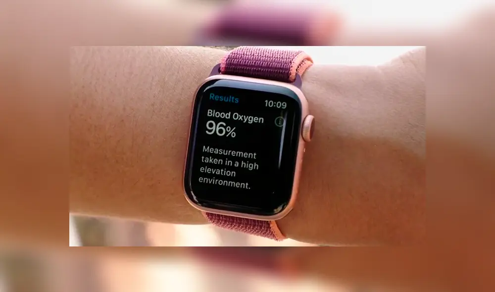 Apple Watch Series 6 puede medir el nivel de oxígeno en la sangre. Foto: Apple.