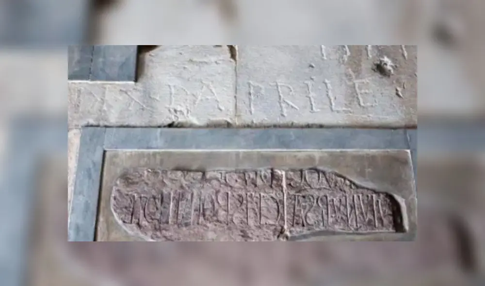 Esta es la placa estudiada por Giulia Ammannati. Foto: Difusión Esta es la placa estudiada por Giulia Ammannati. Foto: Difusión