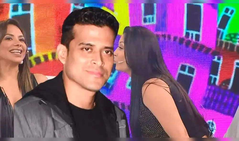 La conductora de televisión no pudo evitar dejarle una muestra de cariño a su expareja.