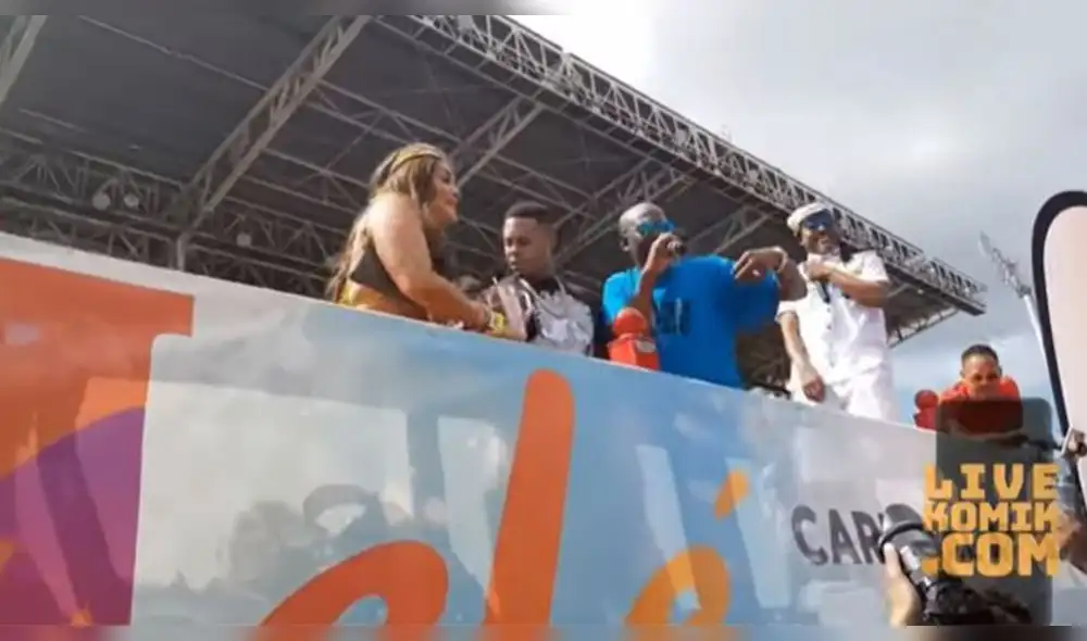 El evento fue opacado por el comportamiento de Kenneth Petty, esposo de Nicki Minaj. (Foto: Captura)