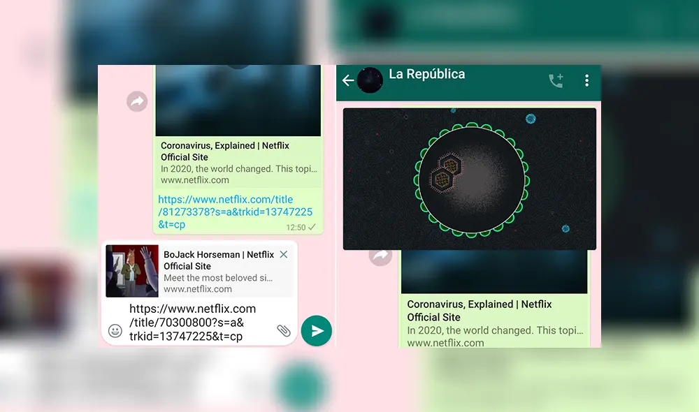 Se abrirá una pequeña ventana flotante dentro del chat de WhatsApp. Se abrirá una pequeña ventana flotante dentro del chat de WhatsApp.